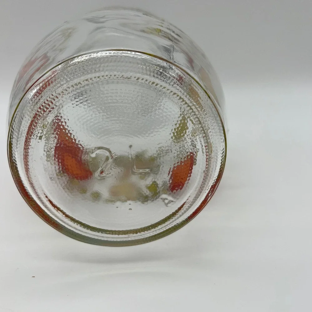 VTG Arc Franc Spice Of Life Vegetable Glass Canister Jars Set 5 Mushroom Toa